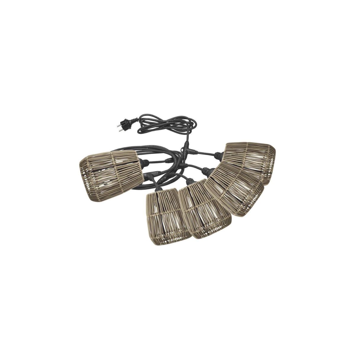 PR Home Outdoor Lichterkette Saigon 33x18x33 cm (LxBxH); grau