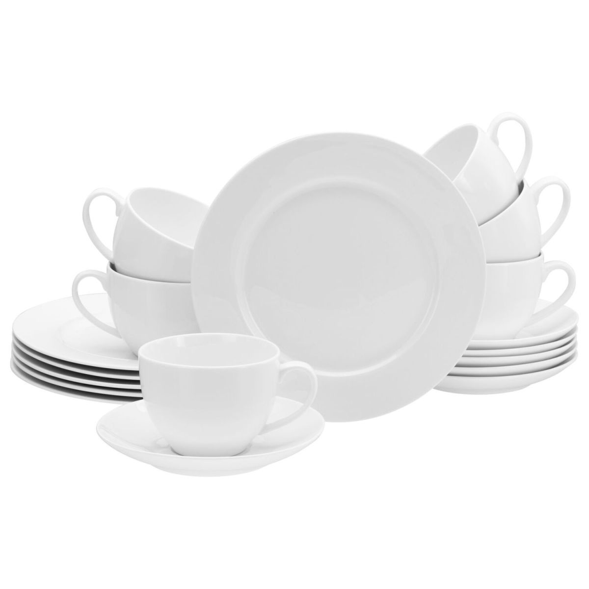 CreaTable Fleur Royal (NBC) - Kaffeeservice 18-tlg cremeweiß