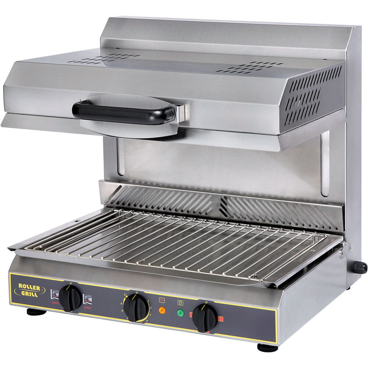 Roller Grill Glaskeramik-Salamander 60x64x59 cm (BxTxH); silber