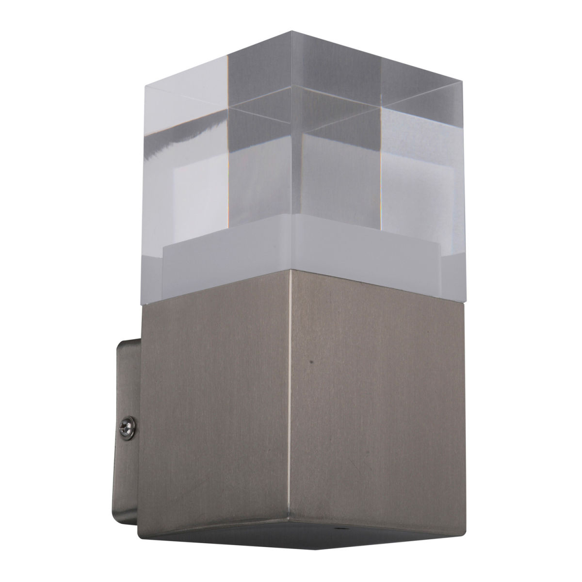NÄVE Leuchten LED Außen-Wandleuchte LEAH 10.5x8x16 cm (LxBxH); silber