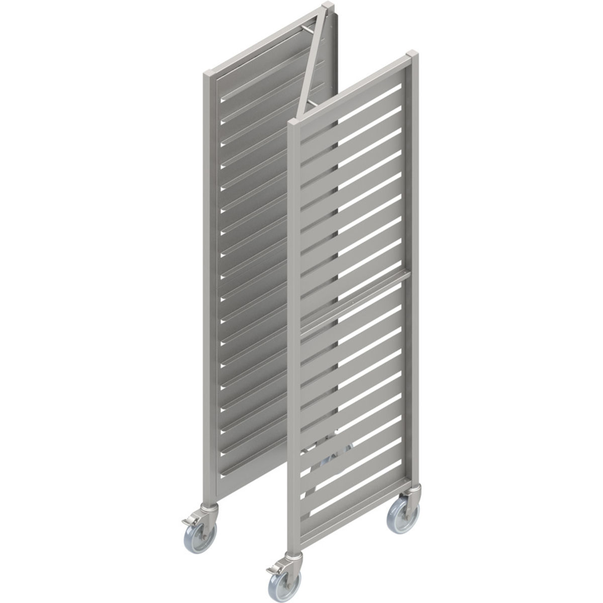 Stalgast Transport- und Regalwagen PRO BN/EN Aufnahme (600x400 mm) 47x62x180 cm (BxTxH); silber