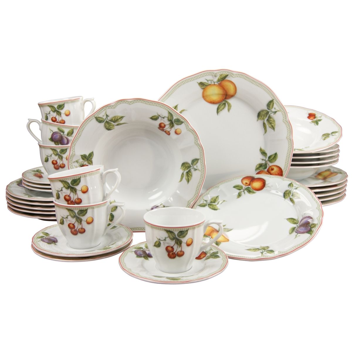 CreaTable Flora Orchard - Kombiservice 30-tlg mehrfarbig