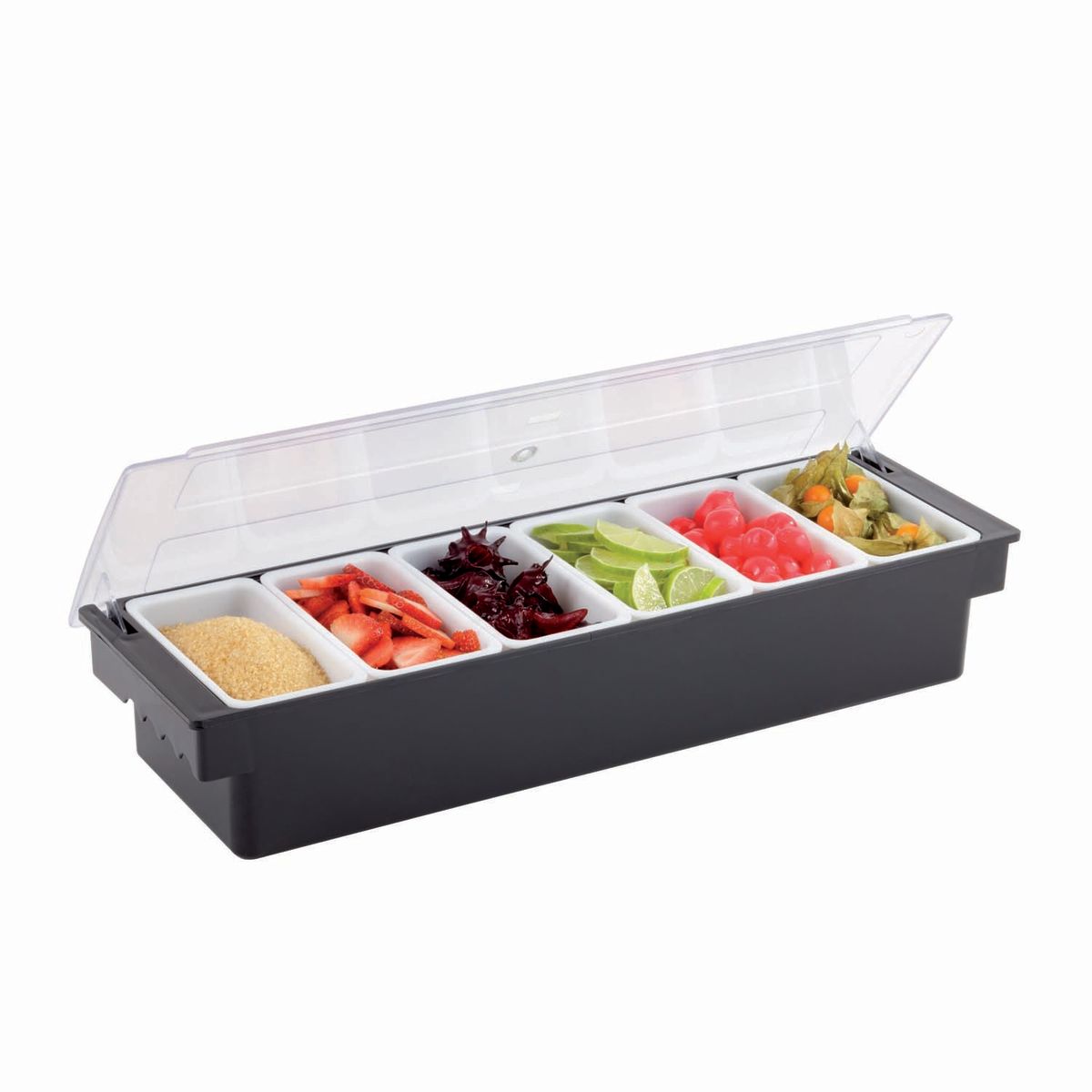 APS Zutatenbehälter, Kunststoff 3000 ml, 50x15.5x10x16 cm (LxBxHxT); weiß