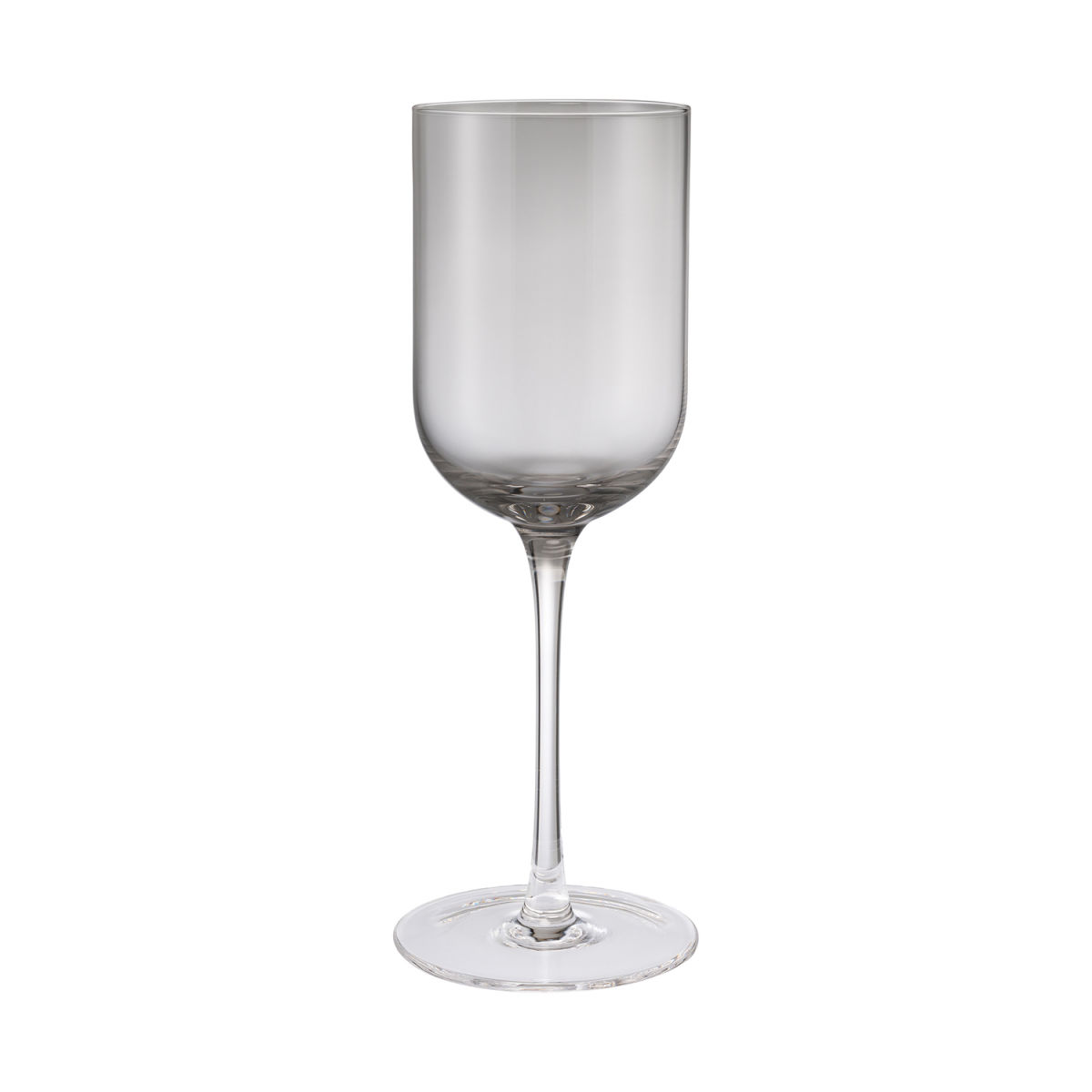 blomus Set 4 Weißweingläser -FUUMI- 310 ml, 7.5x7.5x21 cm (ØxØxH); anthrazit meliert; 0.3 l Eichstrich