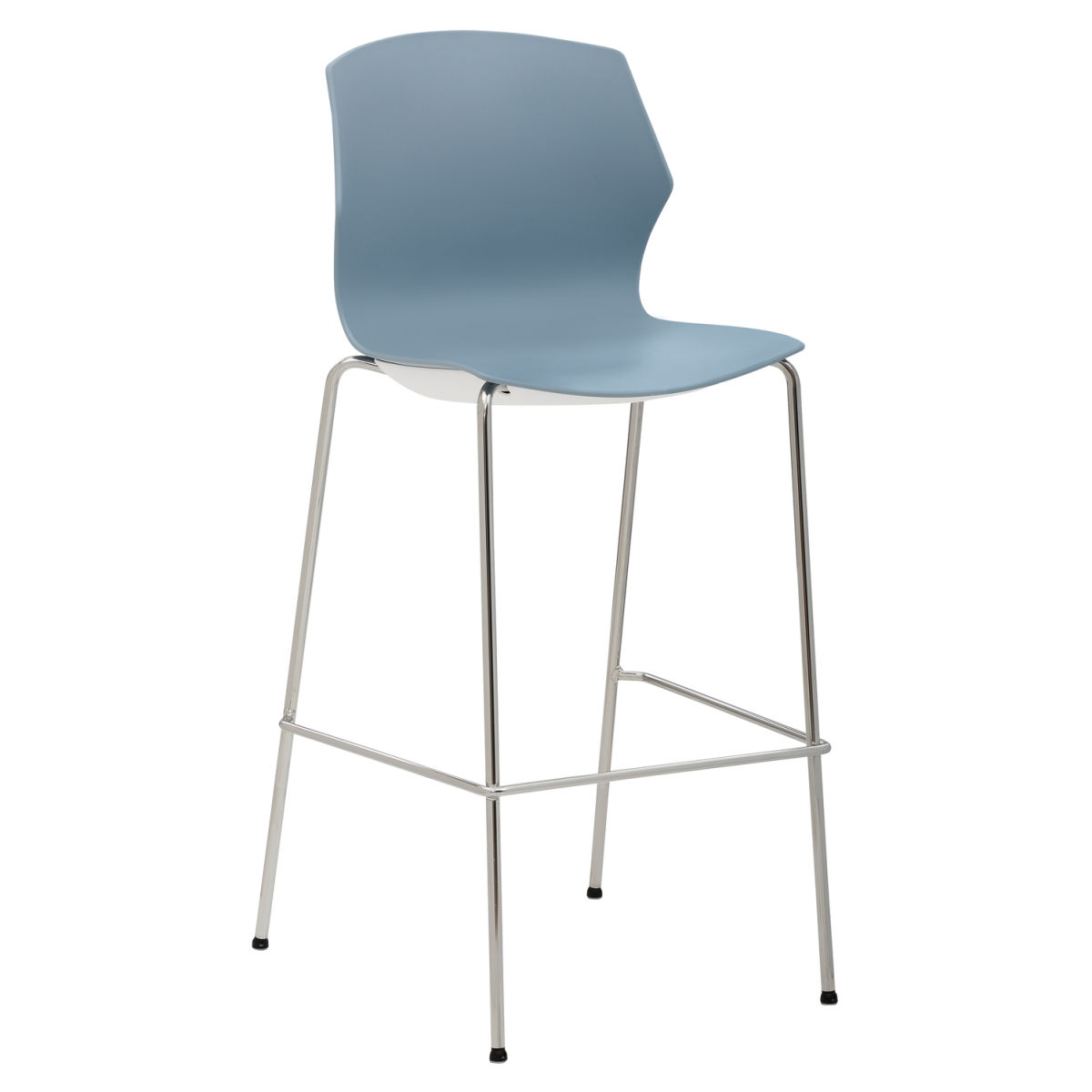 Mayer Sitzmöbel Kantinenhocker (2 Stück), bis 150 kg 52x57x110 cm (BxTxH); Sitz graublau; 2 Stück / Pack