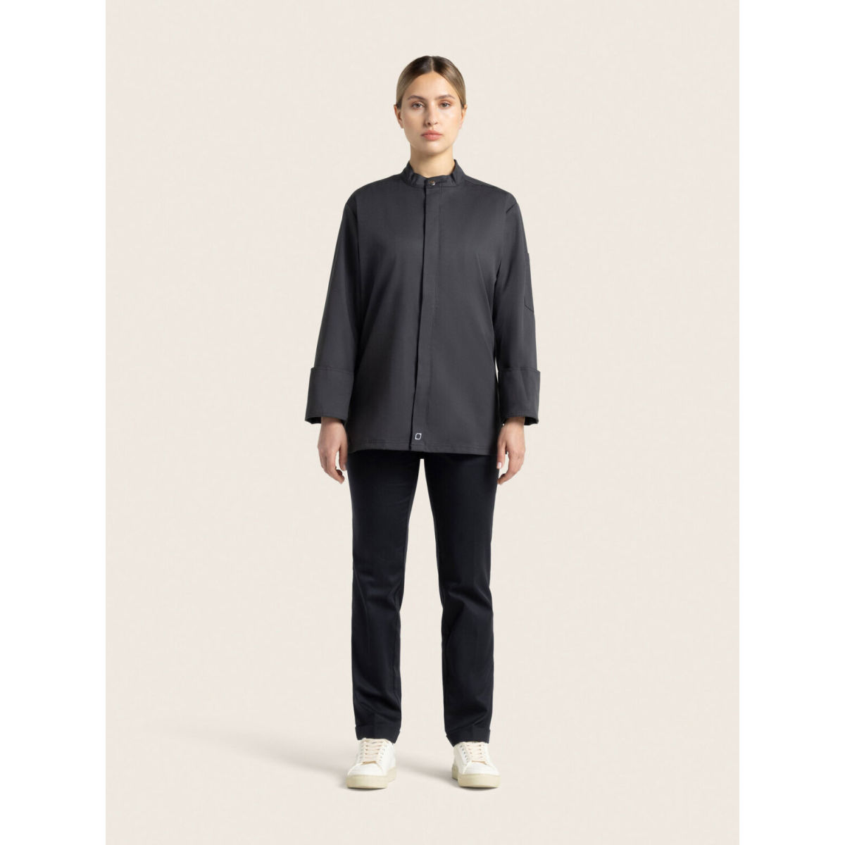 KAYA&KATO Kochjacke langarm RAY 2.0 Kleidergröße XS; anthrazit