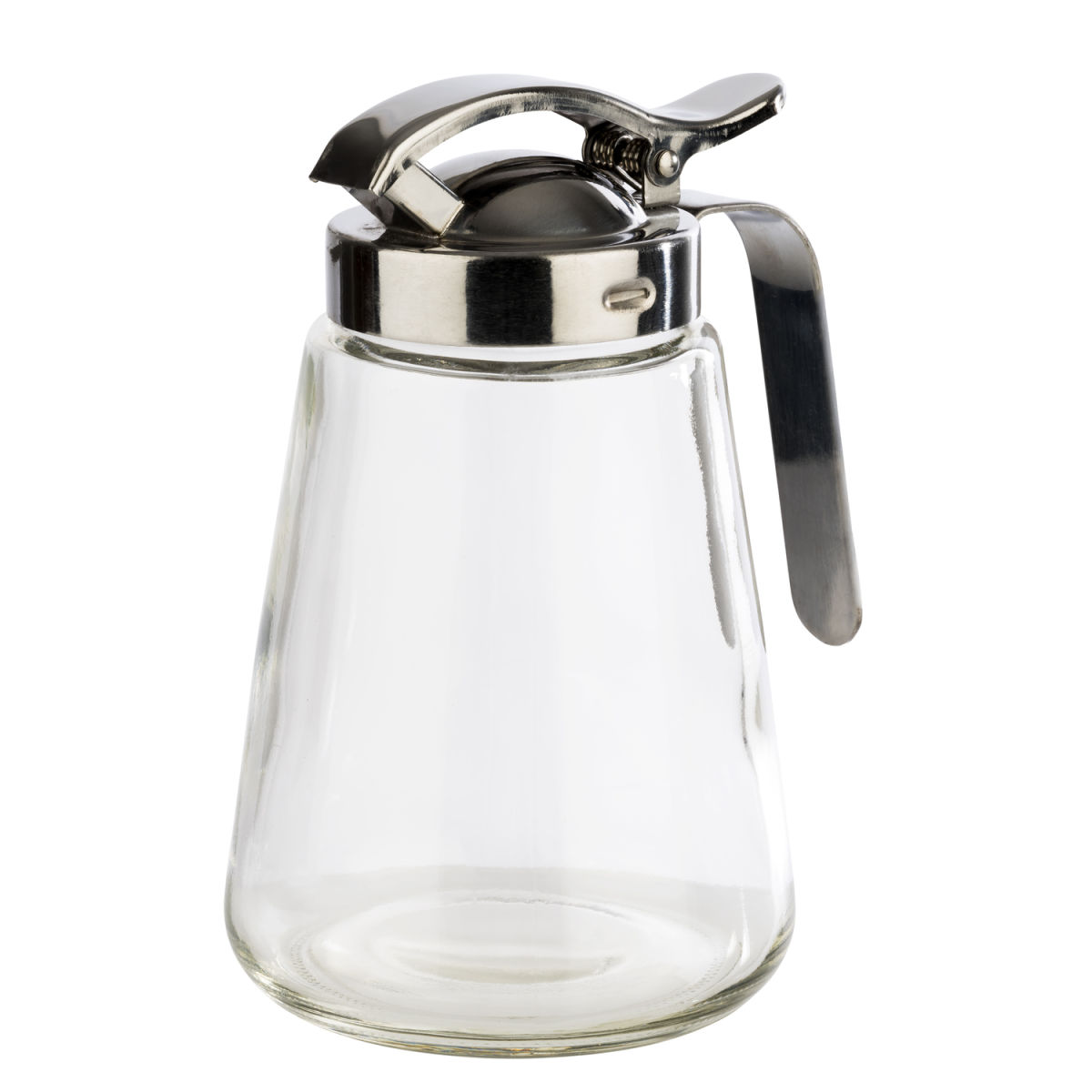 APS Allzweckgießer, 300 ml, Ø 8,5 cm, Höhe 13,5 cm, Behälter aus Glas, Schraubdeckel aus Edelstahl; 300 ml, 12x8.5x8.5x13 cm (LxBxØxH); silber/transparent; rund
