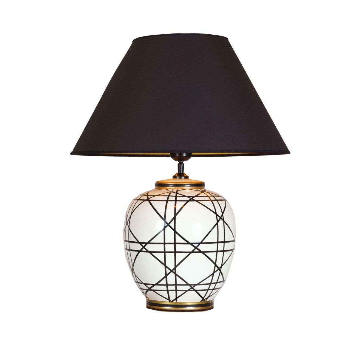 PR Home New York Tischlampe; 45x35x45 cm (LxBxH); schwarz