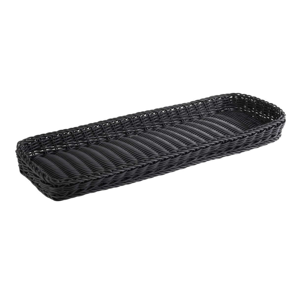APS Korb PROFI LINE, Polypropylen, eckig 60x20x5 cm (LxBxH); schwarz; rechteckig