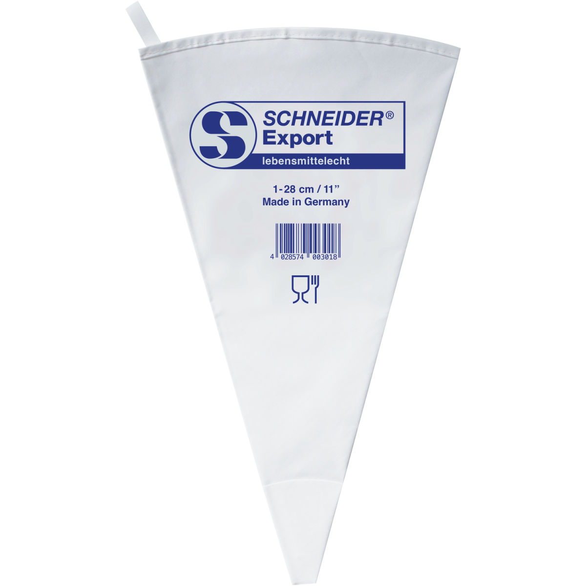 Schneider Spritzbeutel 28 cm (L); weiß