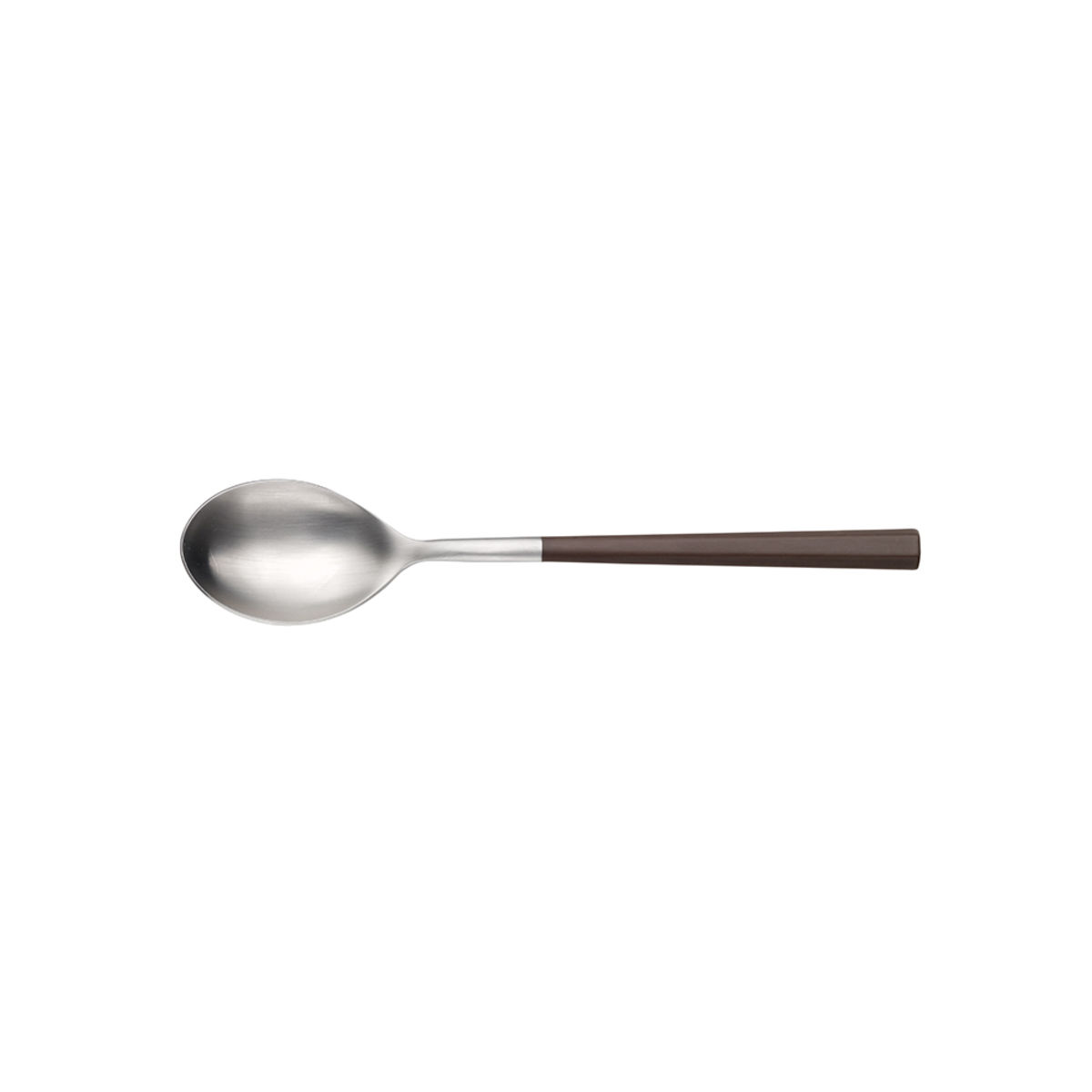 Pintinox Dessertlöffel HIVE Satin Geschmiedet ABS Griff Weiss 18 cm (L); bordeaux; 12 Stück / Pack