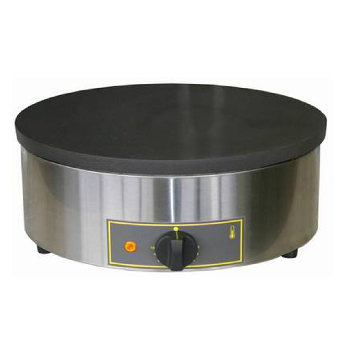 Roller Grill Elektro-Crépesgerät 19x40 cm (HxØ); silber/schwarz