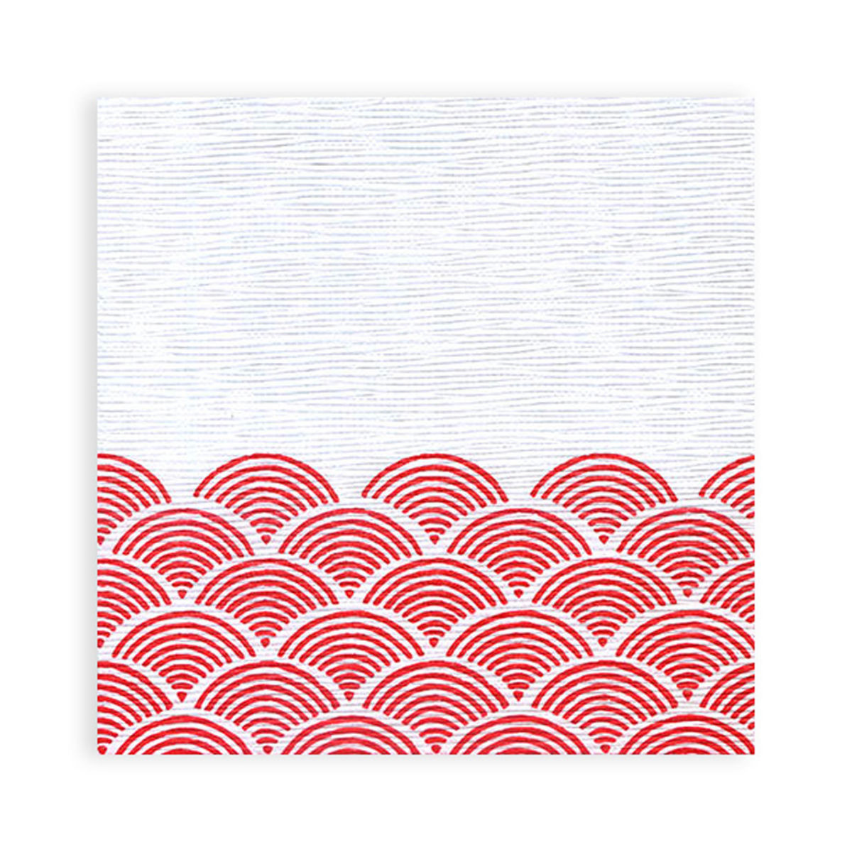 Plock Motivserviette, Zellstoff, Bögen 40x40 cm (BxL); rot/weiß; 800 Stück / Pack