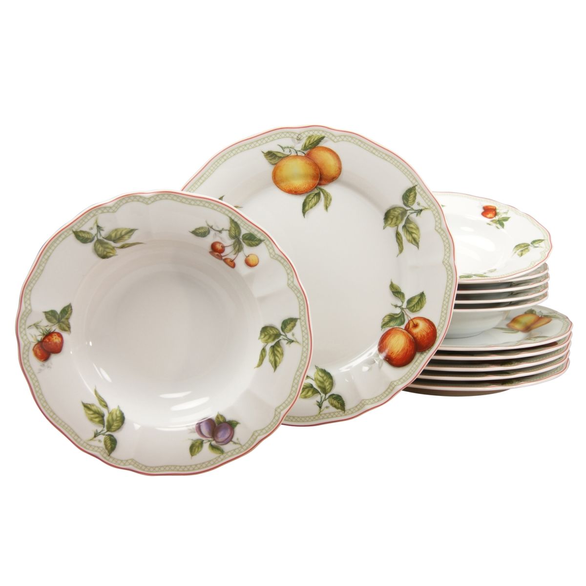 CreaTable Flora Orchard - Tafelservice 12-tlg weiß