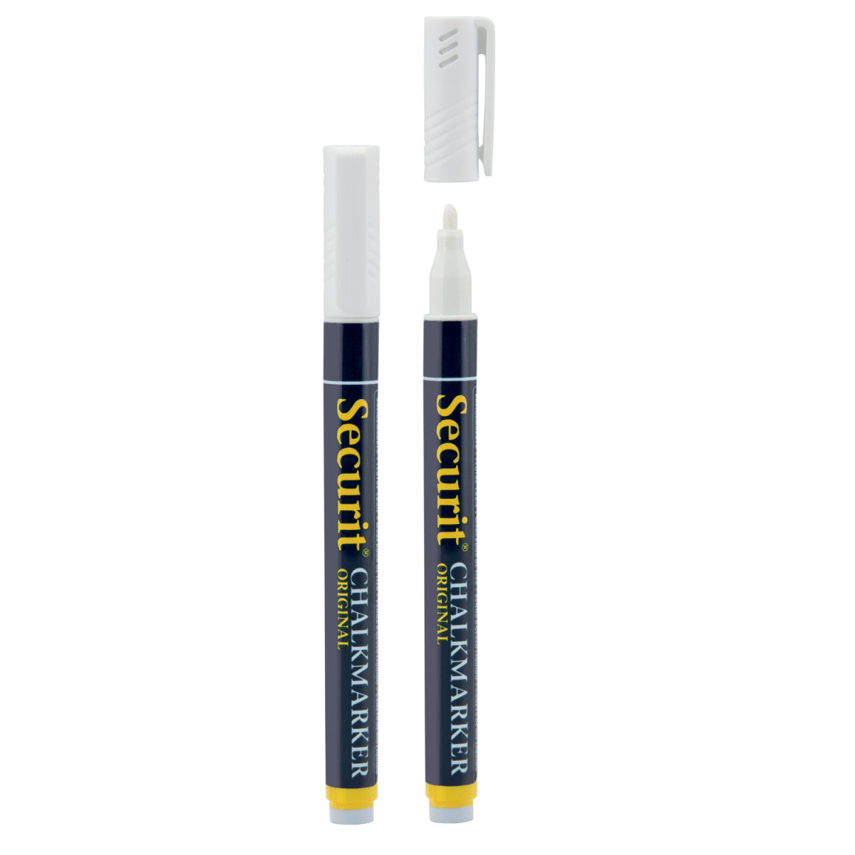 Set di 2 pennarelli a gesso liquido Punta a proiettile 1-2mm Securit; 1.5 cm (L), lunghezza carattere 15 mm; bianco