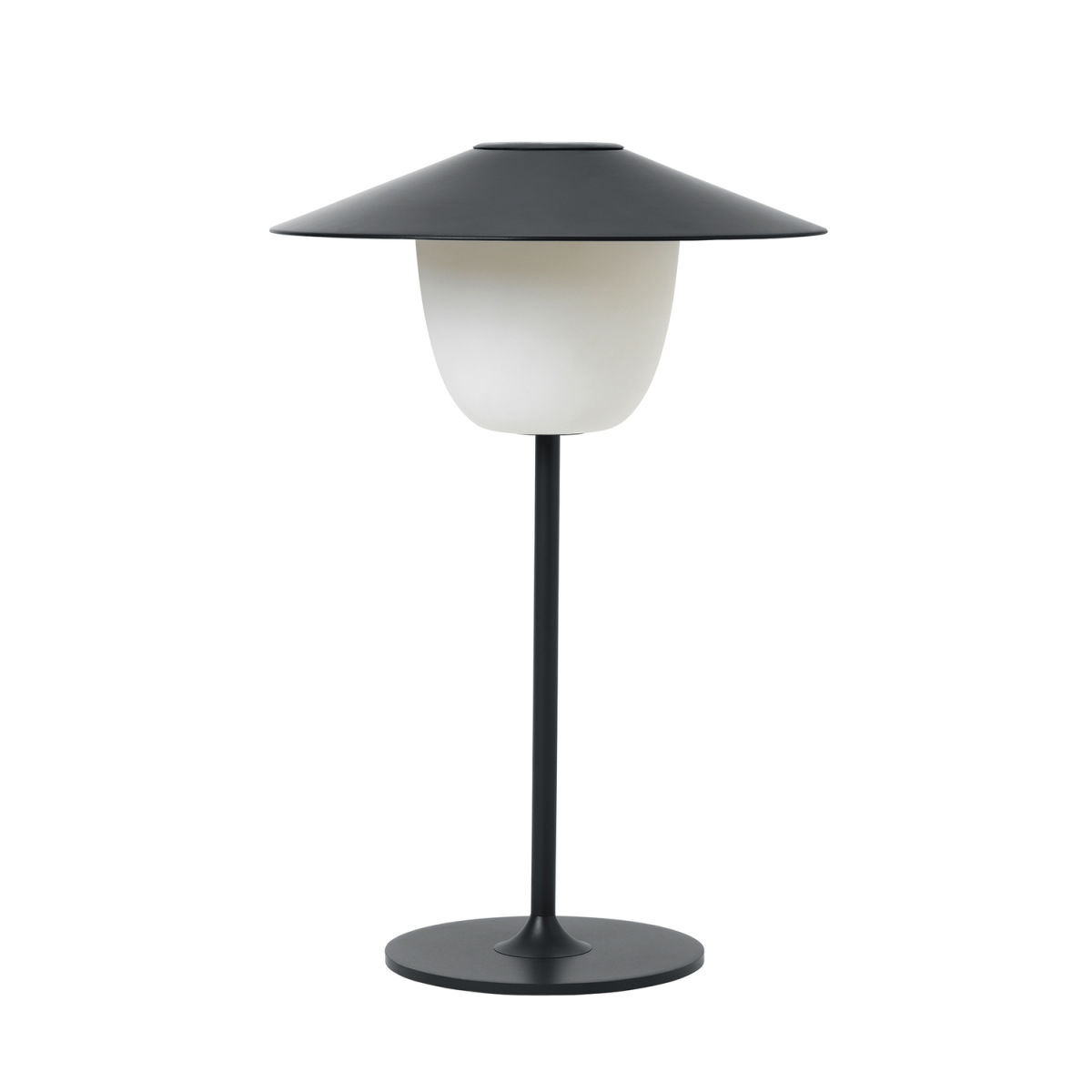 blomus Mobile LED-Tischleuchte -ANI LAMP- 22x22x22x33 cm (LxBxØxH); dunkelgrau