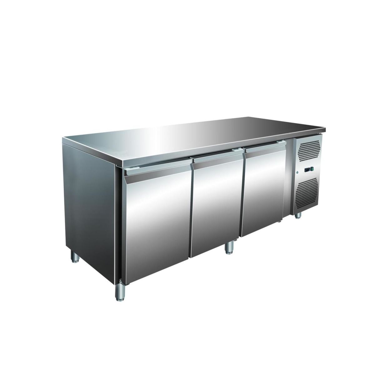 A&S Polarny VIP Kühltisch mit 3 Türen -2 bis +8°C 1.795x700x860 mm 179.5x86x70 cm (BxHxT); edelstahl
