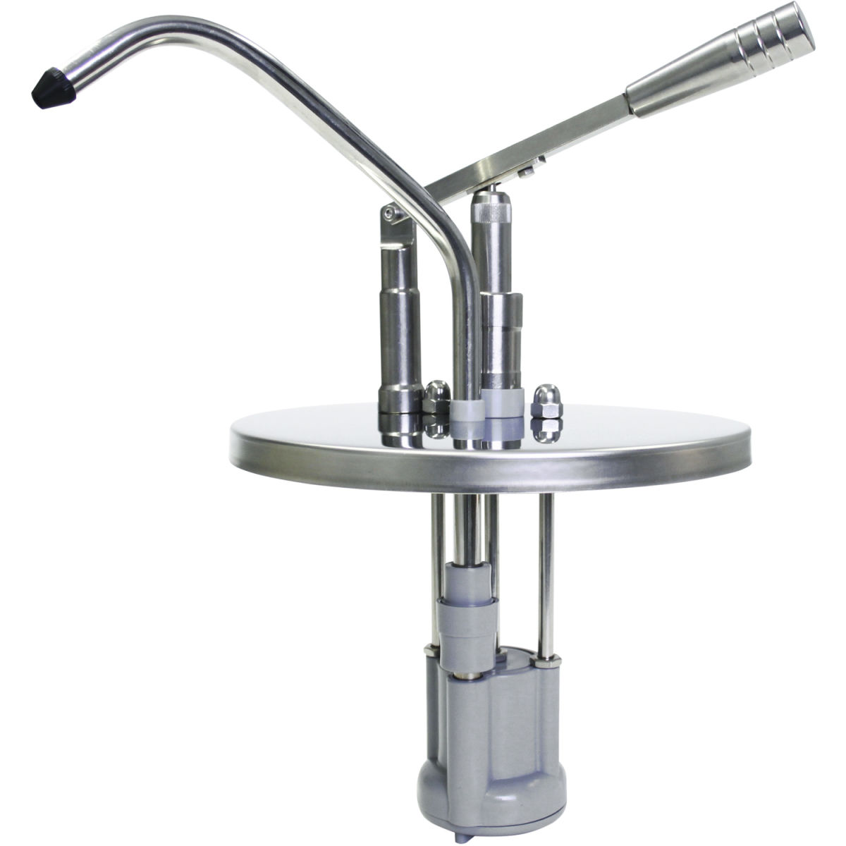 Schneider Hebel Dosierspender Materialmix 5000 ml, 22.5x38 cm (ØxH); weiß/edelstahl