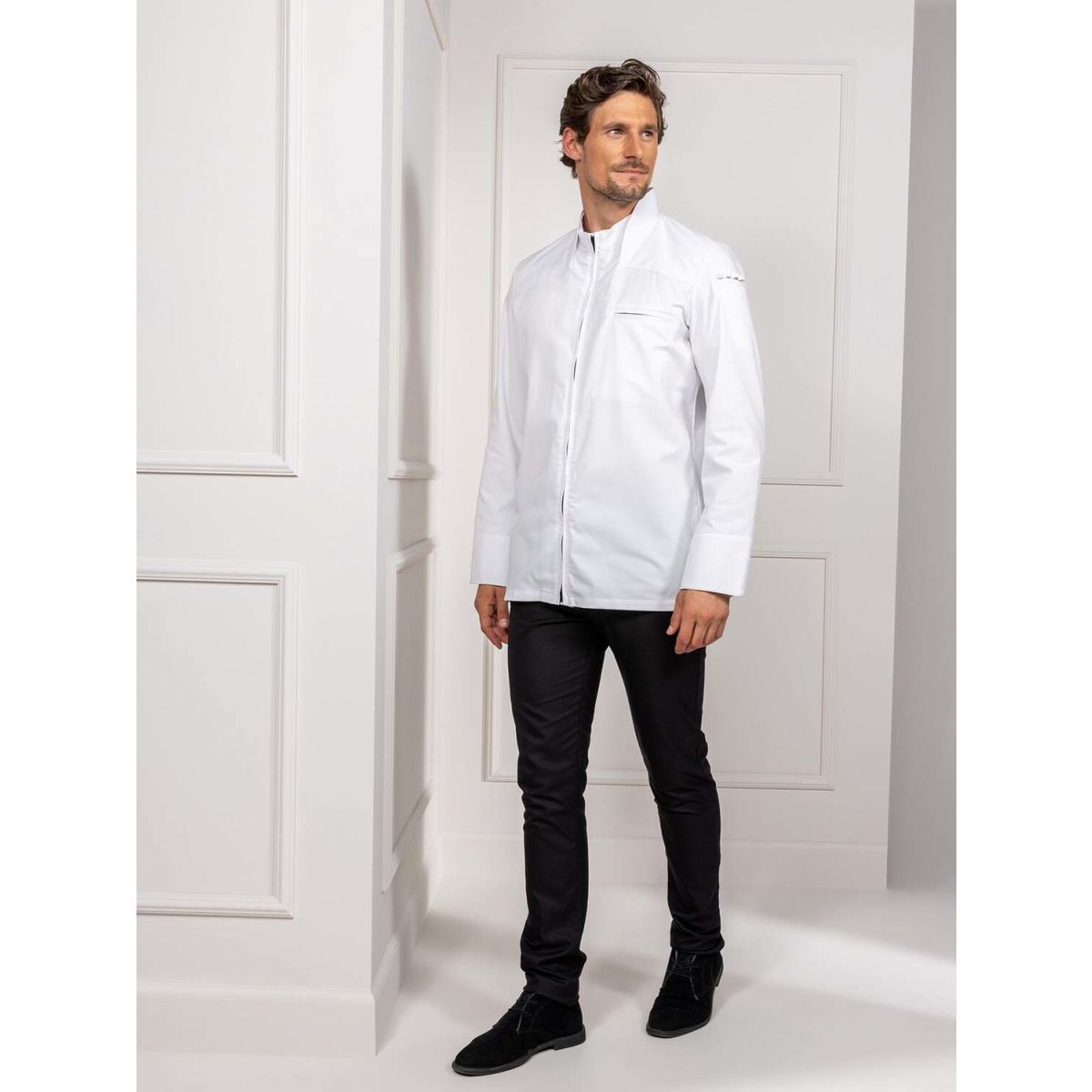 Le Nouveau Chef Kochjacke Nero Kleidergröße S; weiß