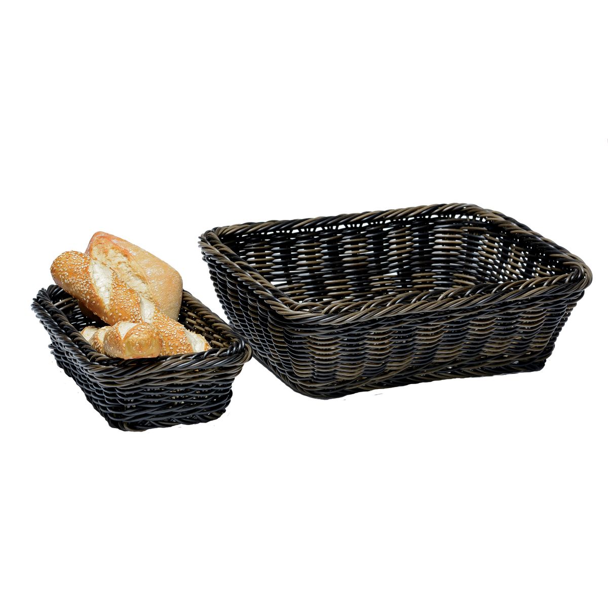 APS GN 1/6 Korb GN-LINE, Polypropylen GN 1/4, 27x16.5x7.5 cm (LxBxH); schwarz; rechteckig