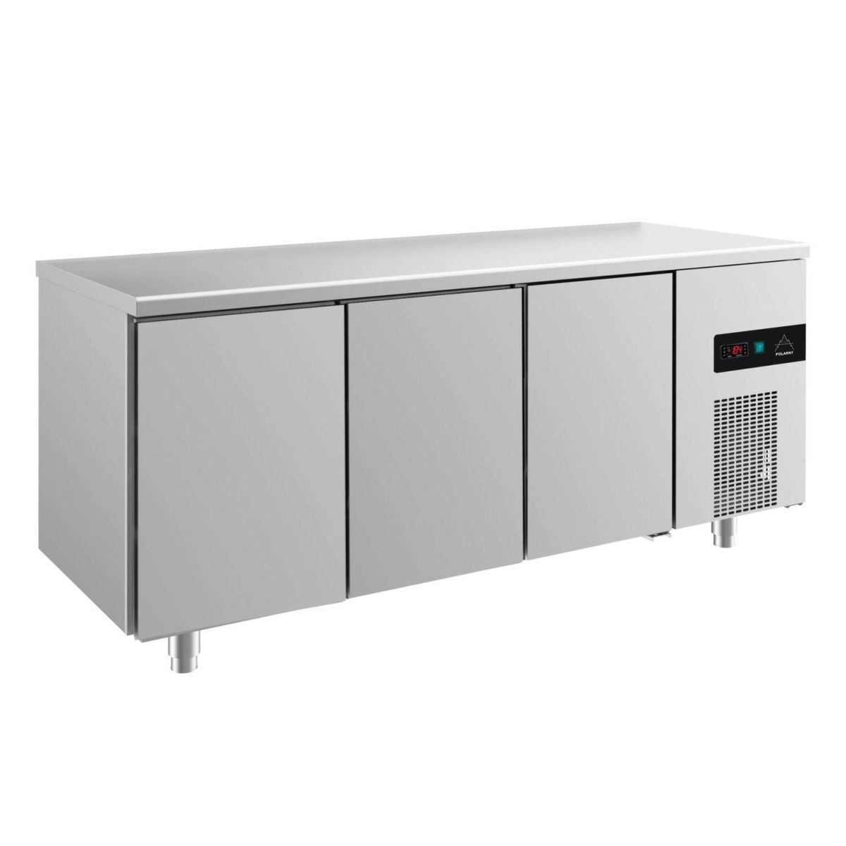 A&S Polarny Kühltisch -2 bis +8°C 1865x700x850mm mit 3 Türen 186.5x85x70 cm (BxHxT); silber