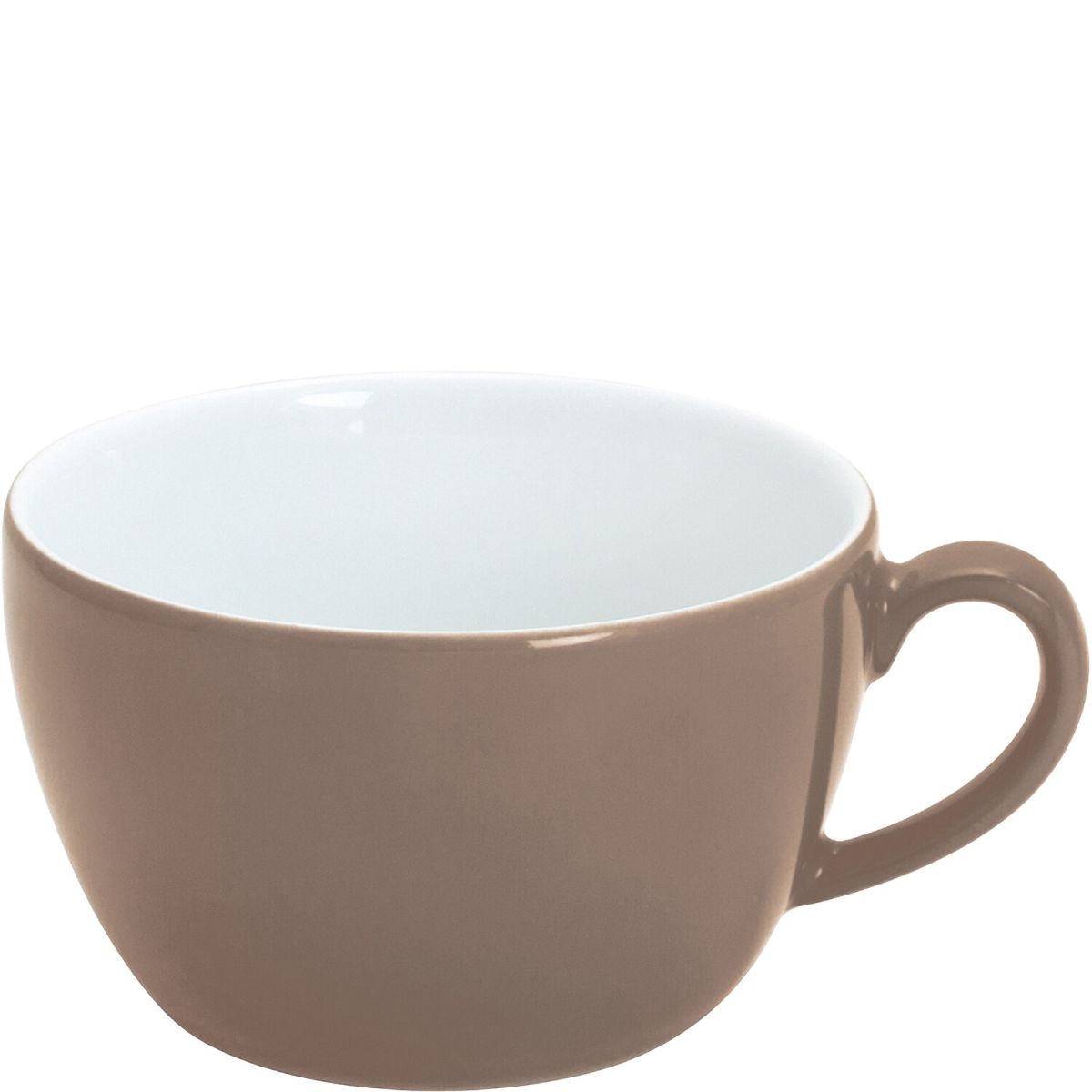 Kahla Cappuccino-Obertasse Pronto Colore 250 ml, 9.5x5.9 cm (ØxH); taupe; rund; 6 Stück / Pack