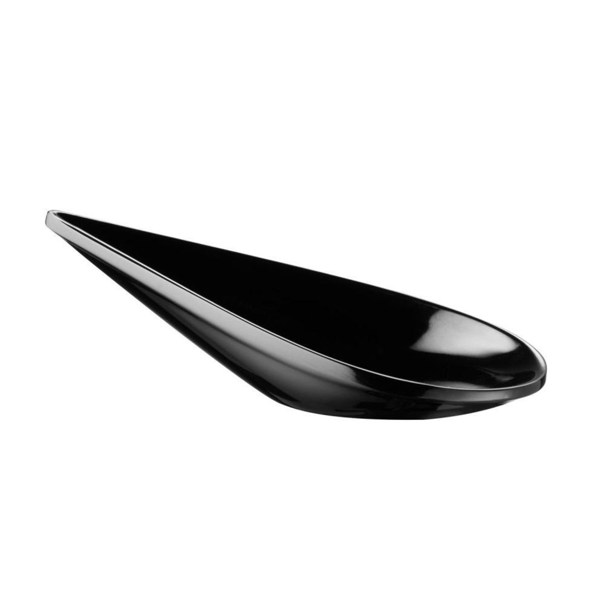 Fingerfoodlöffel DROP, Melamin 10.5 cm (L); schwarz; 12 Stück / Pack
