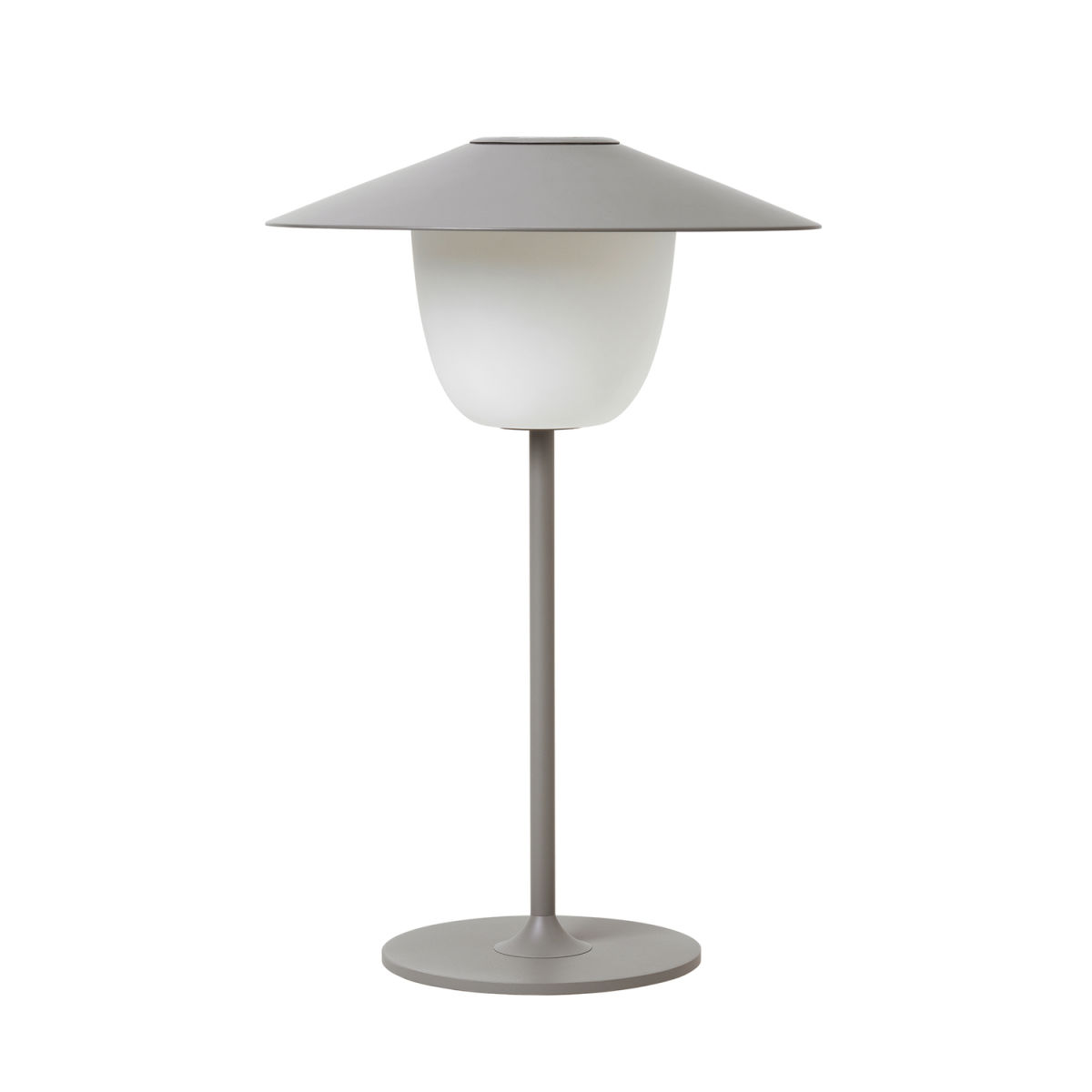 blomus Mobile LED-Tischleuchte -ANI LAMP- 22x22x22x33 cm (LxBxØxH); hellgrau