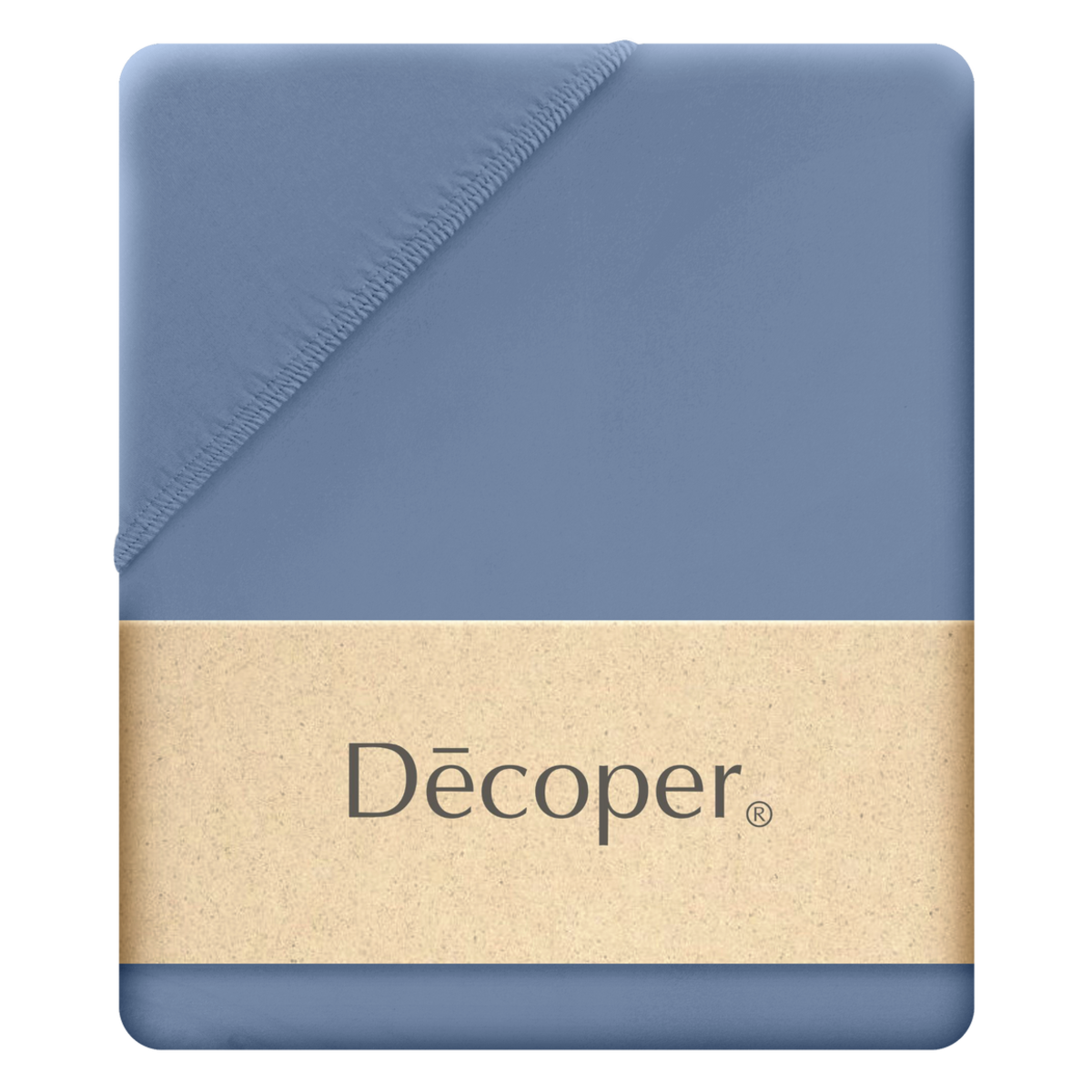 Decoper Decoper ® Mako-Feinjersey Spannbettlaken aus 100% Baumwolle 180-200x200 cm (BxL); blau
