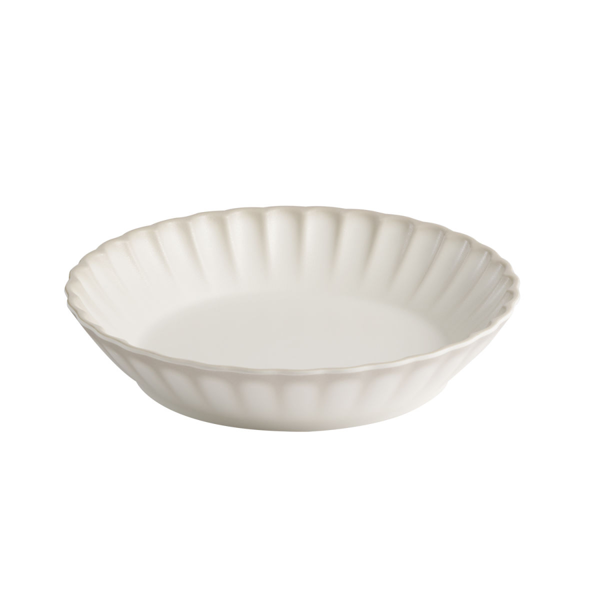 APS Teller -ARUMI-; 22.5x22.5x4.5 cm (LxBxH); weiß/beige; rund