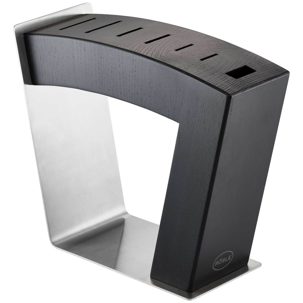 RÖSLE Messerblock MoveX schwarz, unbestückt 27x11x22.6 cm (LxBxH); schwarz