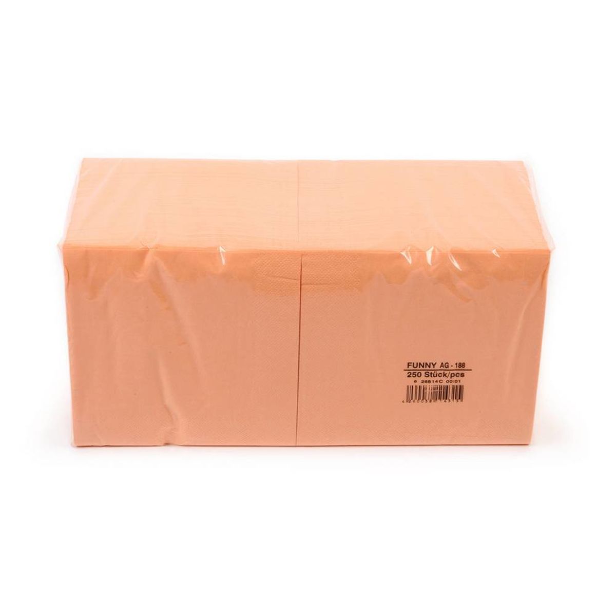 Plock Servietten 33x33 cm, 3-lagig 33x33 cm (BxL); apricot; 1000 Stück / Pack