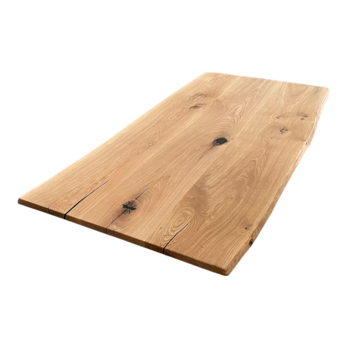 Willeke-Möbel Tischplatte Premium Eiche Vollholz 240x90x4 cm (LxBxH); hellbraun; rechteckig