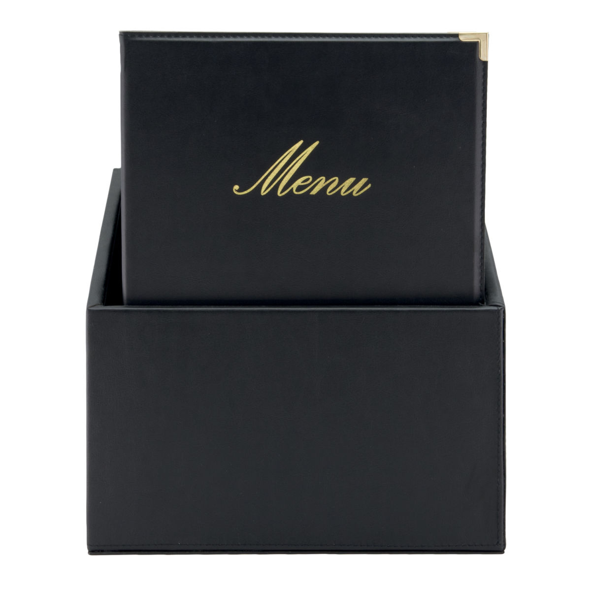 Scatola con 20 Carte A4 Classic - Bordeaux - Similpelle - 4 facciate Securit; 27.5x35 cm (LxH); nero