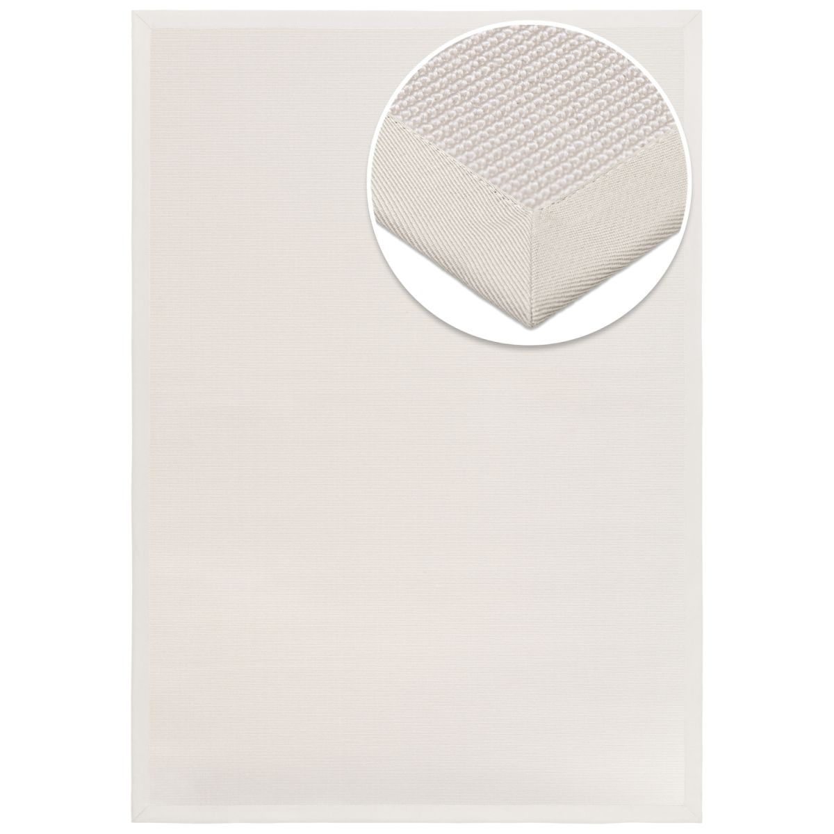 Grundstoff Outdoor Teppich Taffino Rips 160x80 cm (LxB); silber