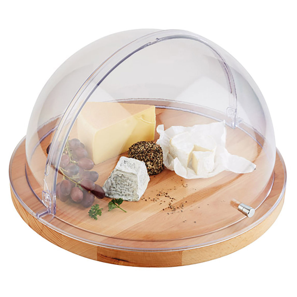 APS Rolltop-Haube, Kunststoff (SAN); 50x50x50x26 cm (LxBxØxH); transparent; rund