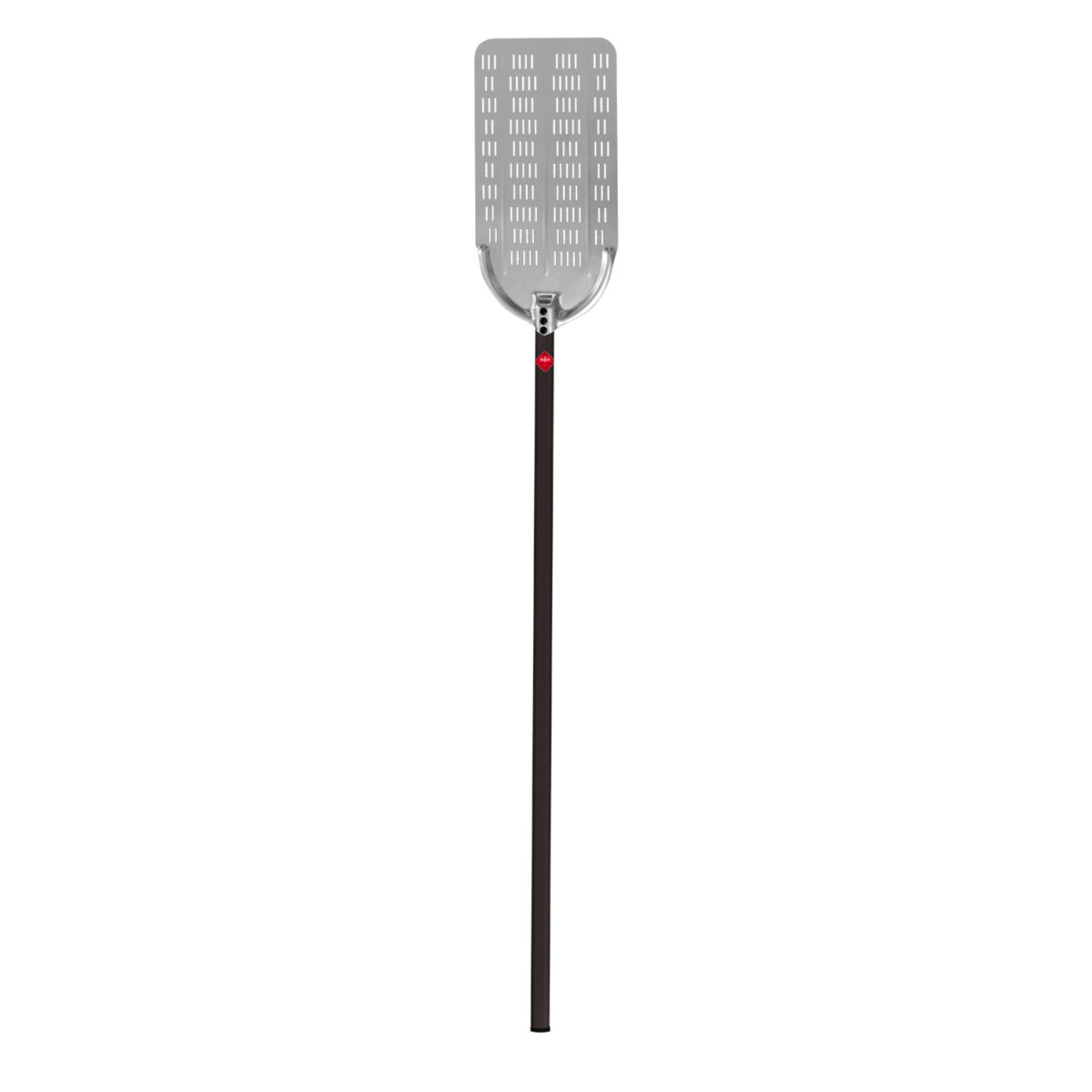STIL CASA Stil casa, gelochte Schaufel für Pinsa, eloxiertes Aluminium, 40x23 cm, schwarzer Aluminiumgriff cm 160. 40x23x200 cm (LxBxH); schwarz/silber