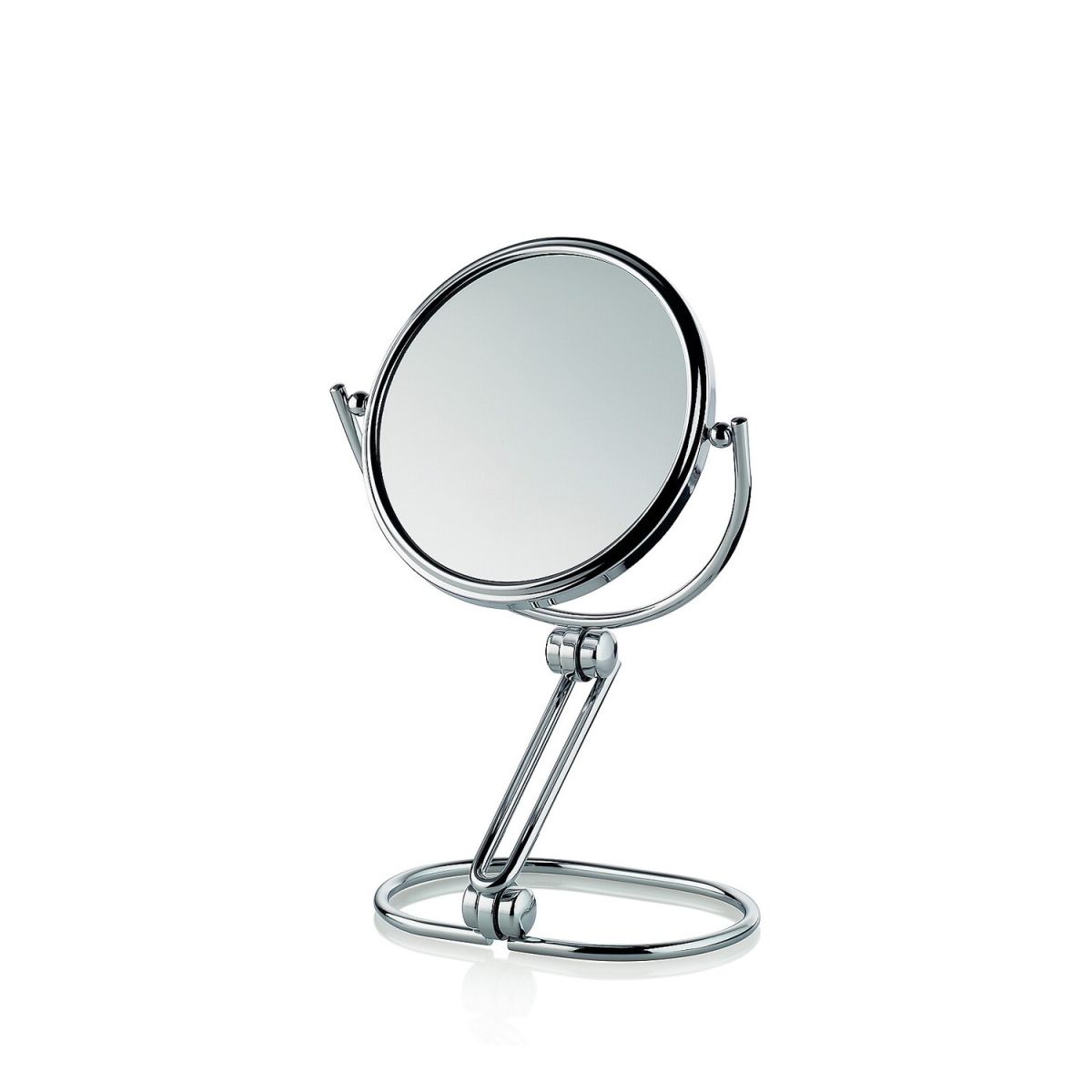 kela Standspiegel Safia Metall silber glänzend 14.5x10.5x14 cm (LxBxØ); silber