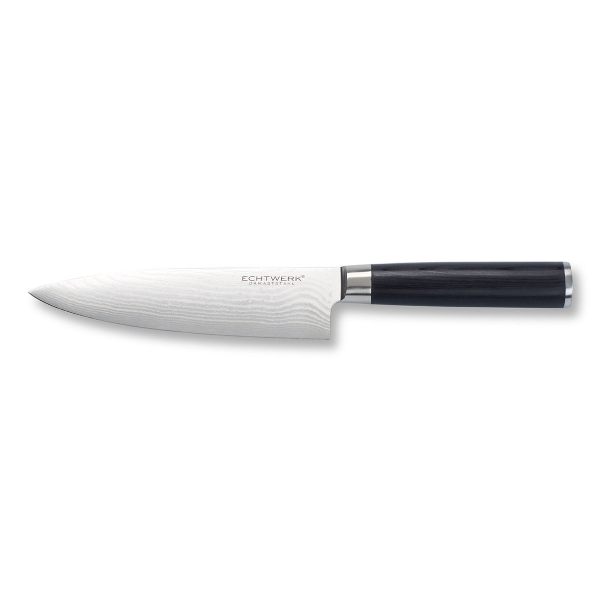 ECHTWERK Damast Kochmesser 31 cm (L); silber