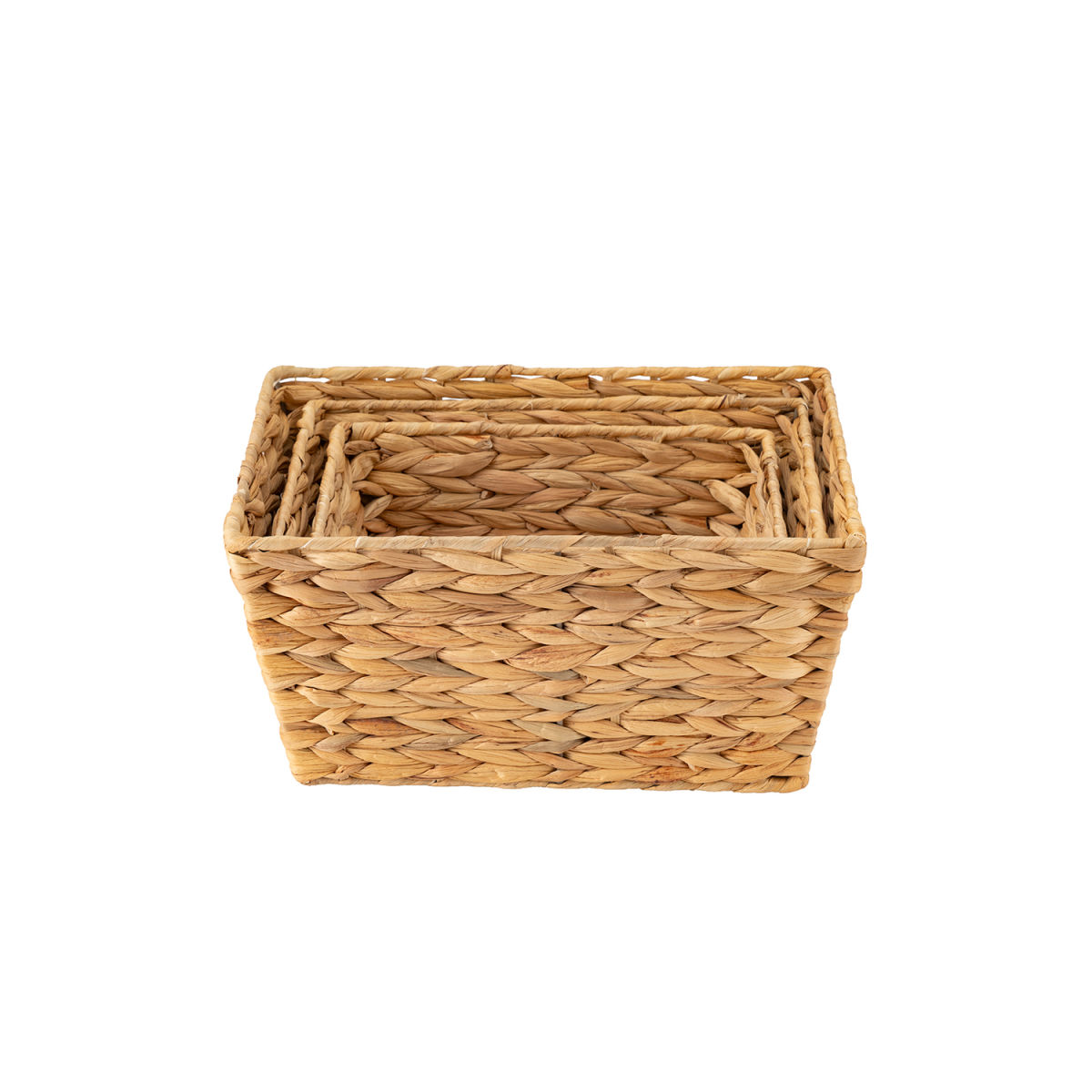 ECHTWERK Aufbewahrungskorb rechteckig Flechtkorb Set 25x18 cm (BxH); hellbraun