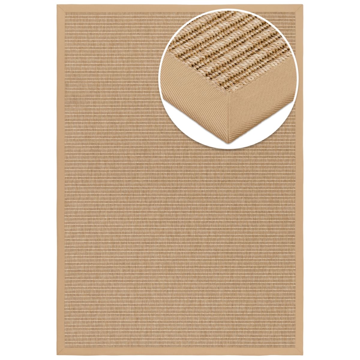 Grundstoff Outdoor Teppich Taffino Tweed 290x200 cm (LxB); natur