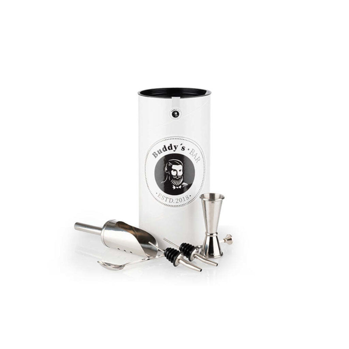 Buddy’s Bar Gin Tonic Set -MEDIUM-; silber