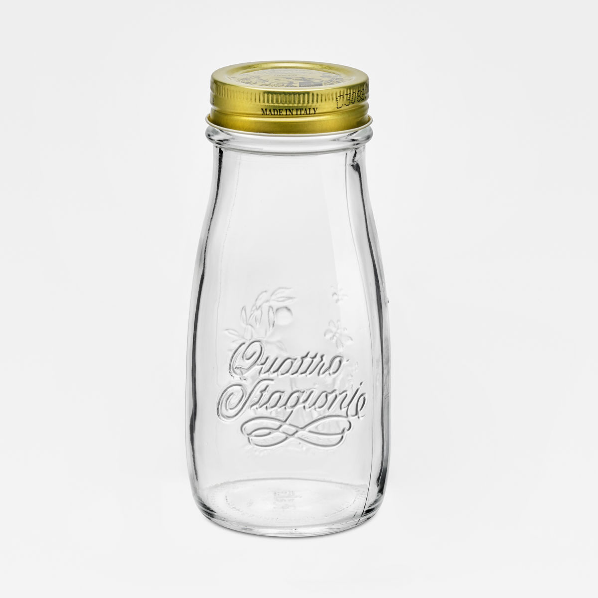 Bottiglia Quattro Stagioni 200 ml Bormioli Rocco; 400 ml, 15.6 cm (H); trasparente/oro; 12 pz. / Pacco