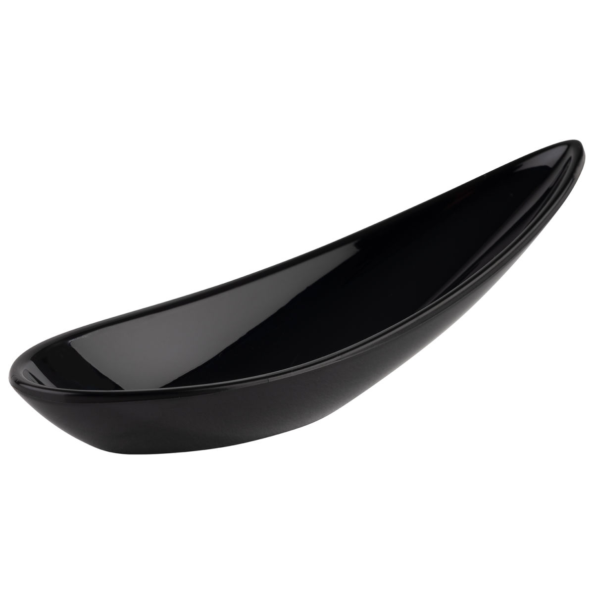 APS Fingerfoodlöffel FRIENDLY, aus gebrauchtem Kunststoff (PET); 11 cm (L); schwarz; 12 Stück / Pack