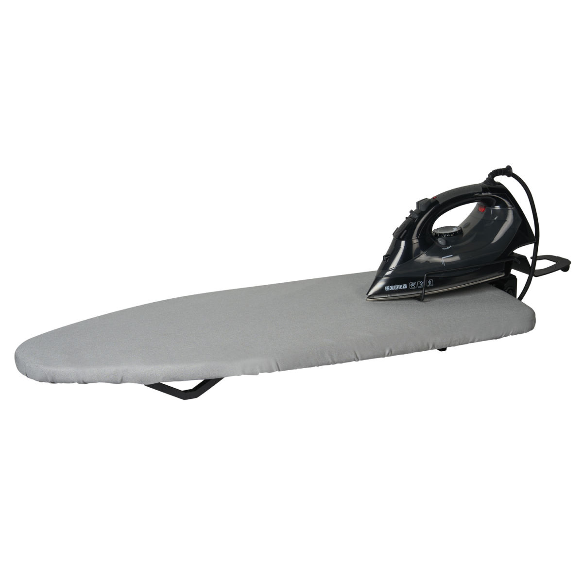 Asse da stiro da tavolo Corby Sutton con copertura con ferro da stiro a vapore 2000W - Spina EU CORBY; 7x31x77 cm (LxLxH); grigio