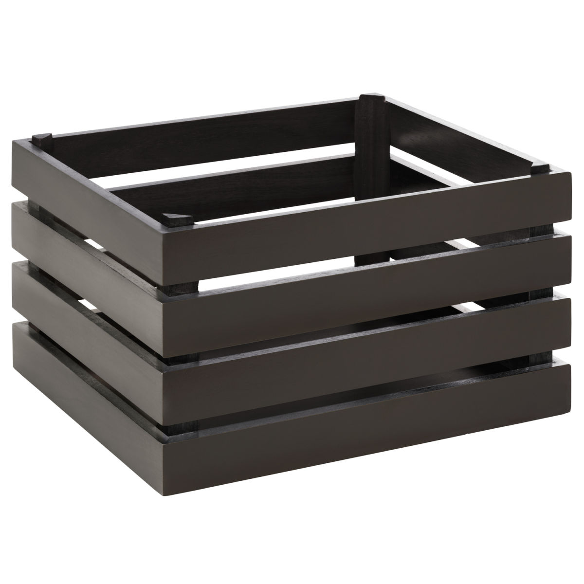 APS Holzbox SUPERBOX, Akazienholz GN 1/1; 35x29x20 cm (LxBxH); schwarz