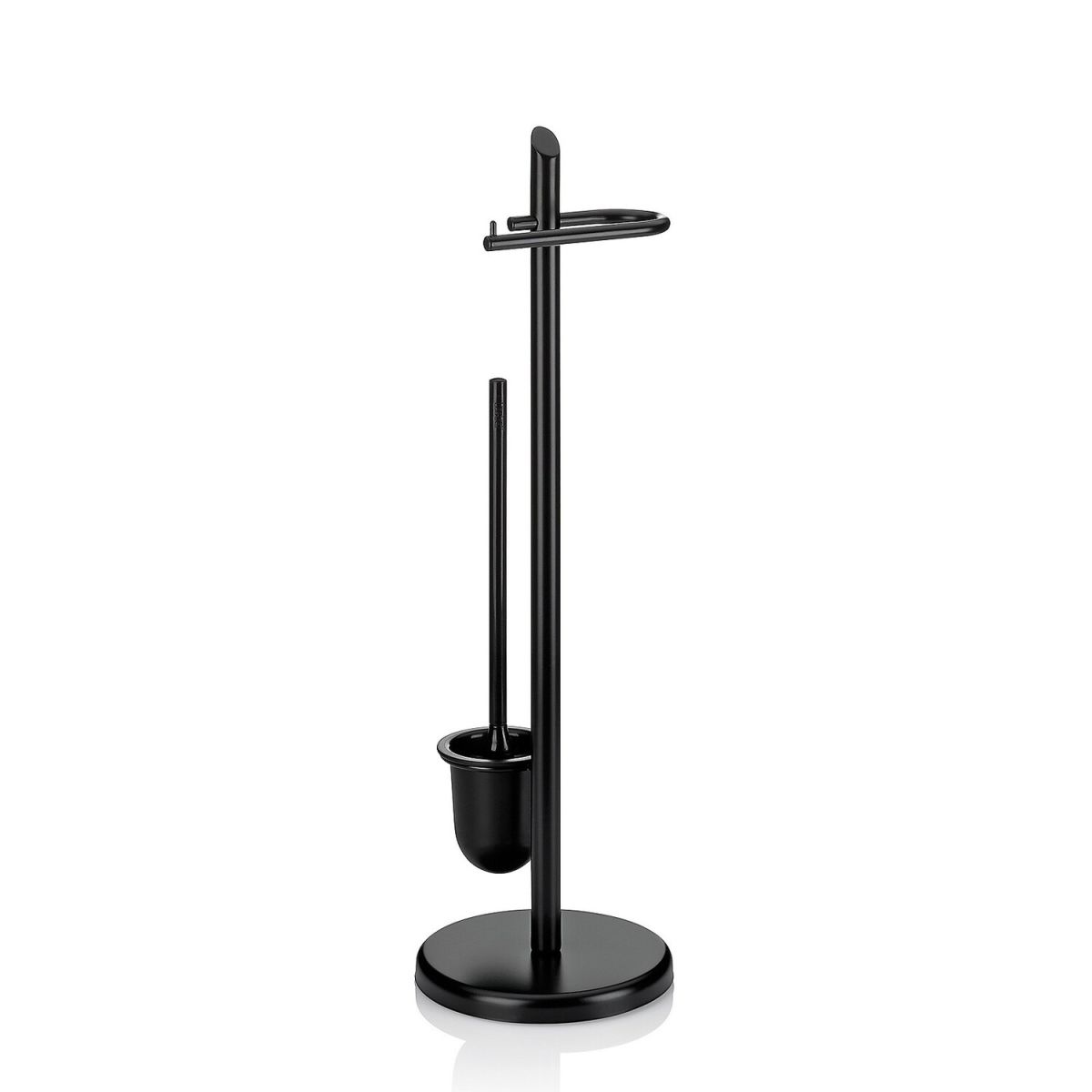 kela Toilettengarnitur Ken Metall 22x22x22x73 cm (LxBxØxH); schwarz