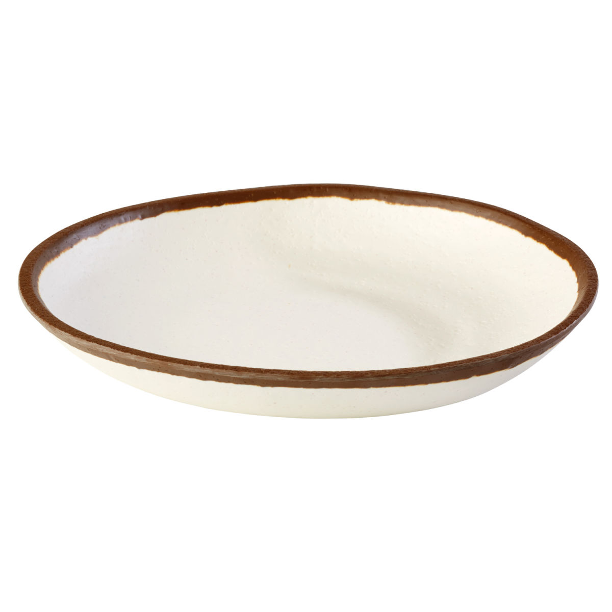 APS Teller CROCKER, Melamin, rund 500 ml, 20.5x3 cm (ØxH); beige/braun; rund