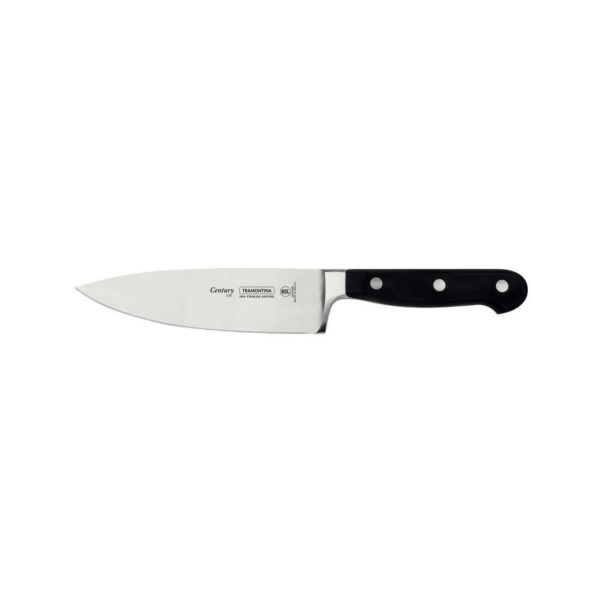 TRAMONTINA Kochmesser Century Klingenlänge 15 cm, 27.6 cm (L); silber/schwarz
