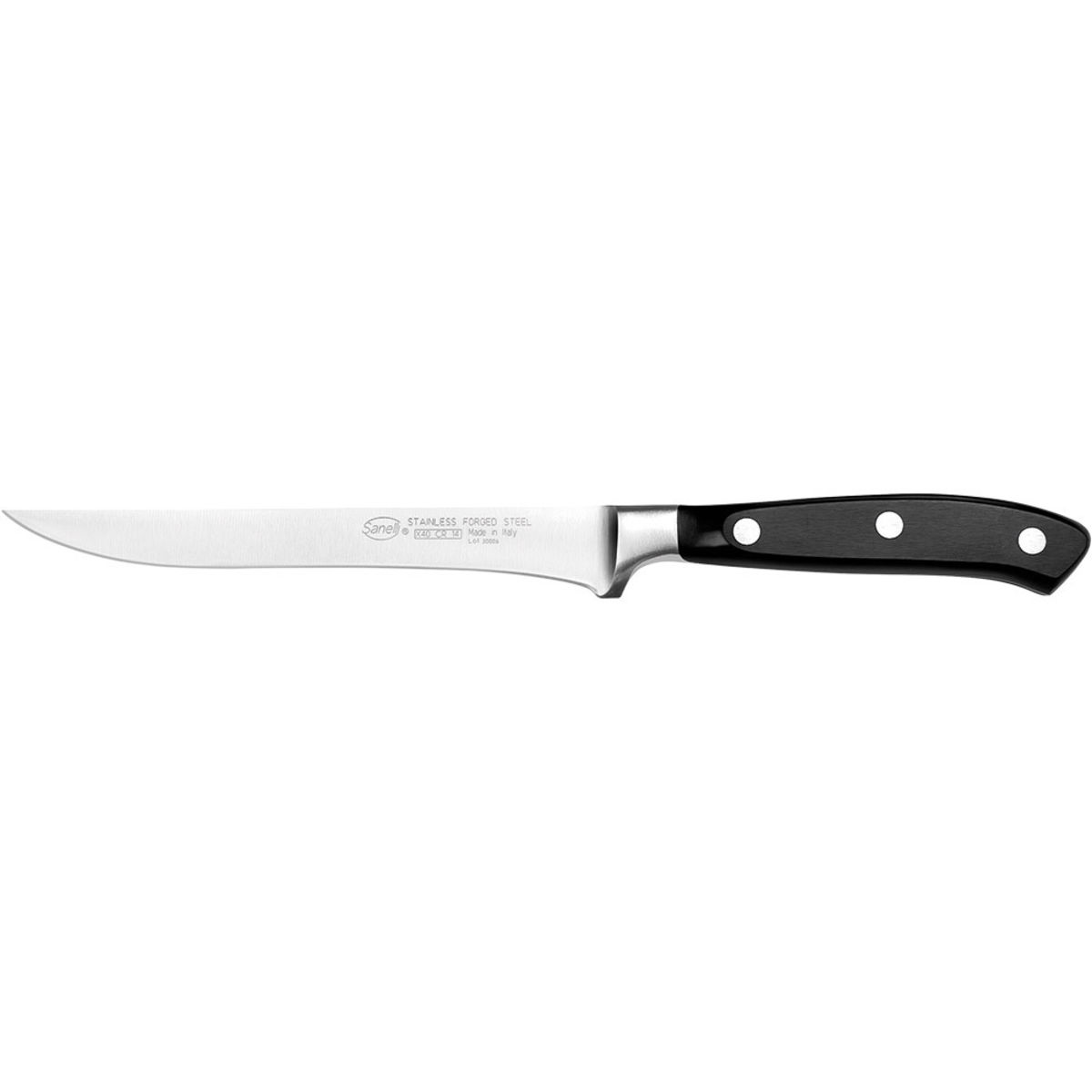 Sanelli Filetiermesser, geschmiedet, Ergoforge, Klingen-L. 150 mm 28.5 cm (L); silber/schwarz